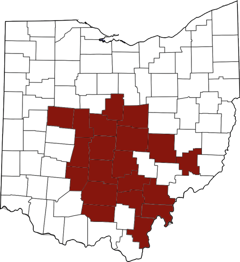 map-img Calig Law Firm Ohio Map Coverage Area